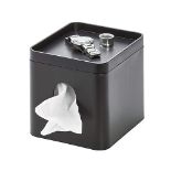 iDesign 28657ES Tissue Box Cover, Small Tissue Box Holder Made of Plastic, Cover for Box of Tissues