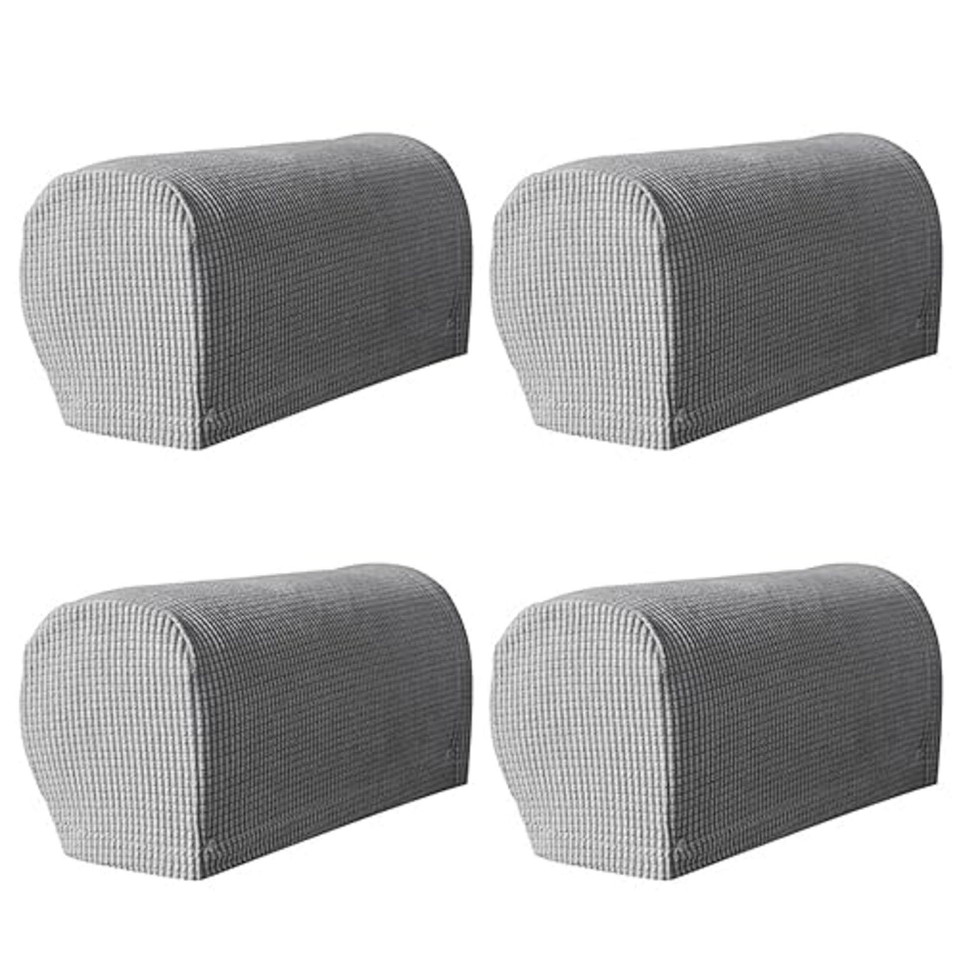 Errum Armchair Covers, Set of 4 Stretch Armchair Couch Non-Slip Arm Caps Armrest Cover Furniture Pr