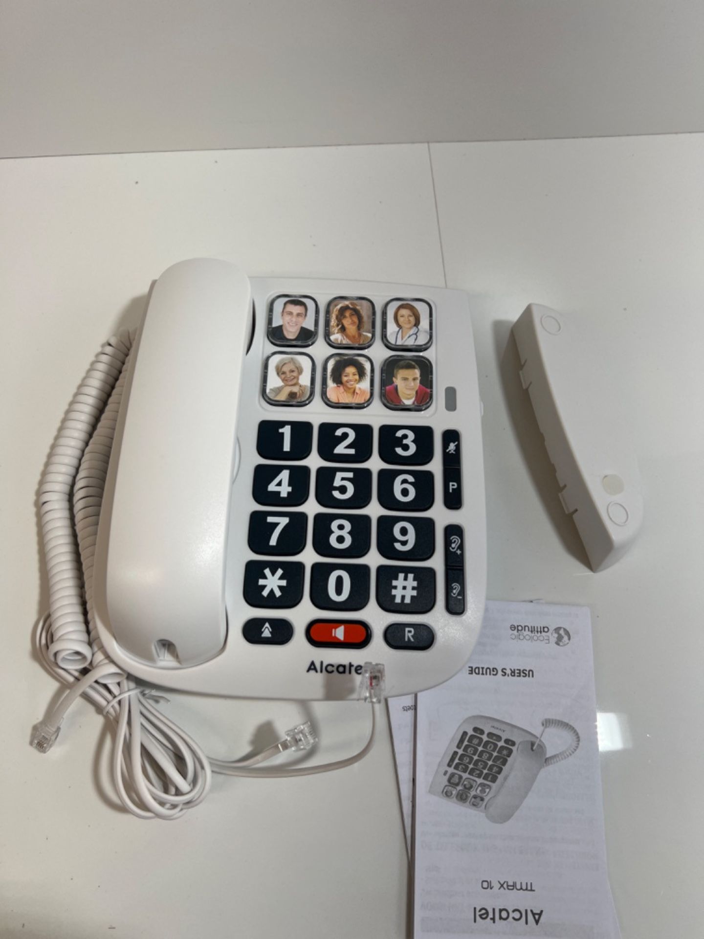 Alcatel Max 10 - Telefono cablato per anziani, colore: bianco - Image 3 of 3
