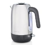Breville Edge Electric Kettle | 1.7 Litre | Glows When Hot to Avoid Re-Boiling | 3kW Fast Boil | Br