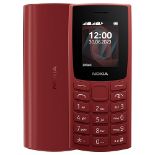 Nokia 105 2G Feature Phone with long-lasting battery, 12 hours of talk-time, wireless FM radio, lar