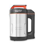 Morphy Richards 1.6L Soup Maker, Dual Programme, Serrator Blade, Easy Clean, Keep Warm, LED Countdo