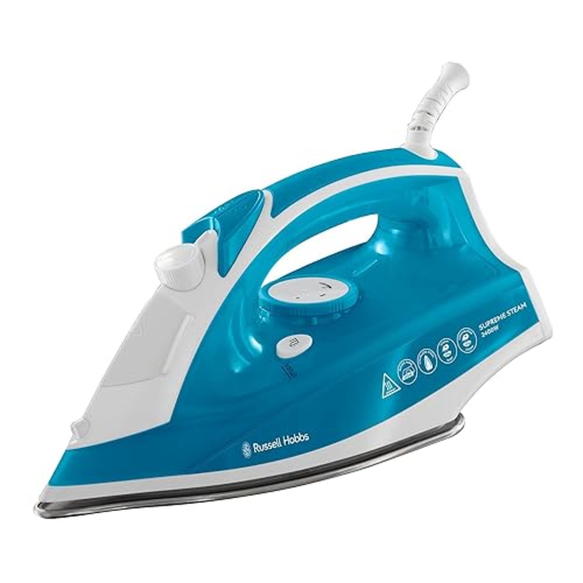 Russell Hobbs Supreme Steam Iron, Powerful vertical steam function, Non-stick stainless steel solep