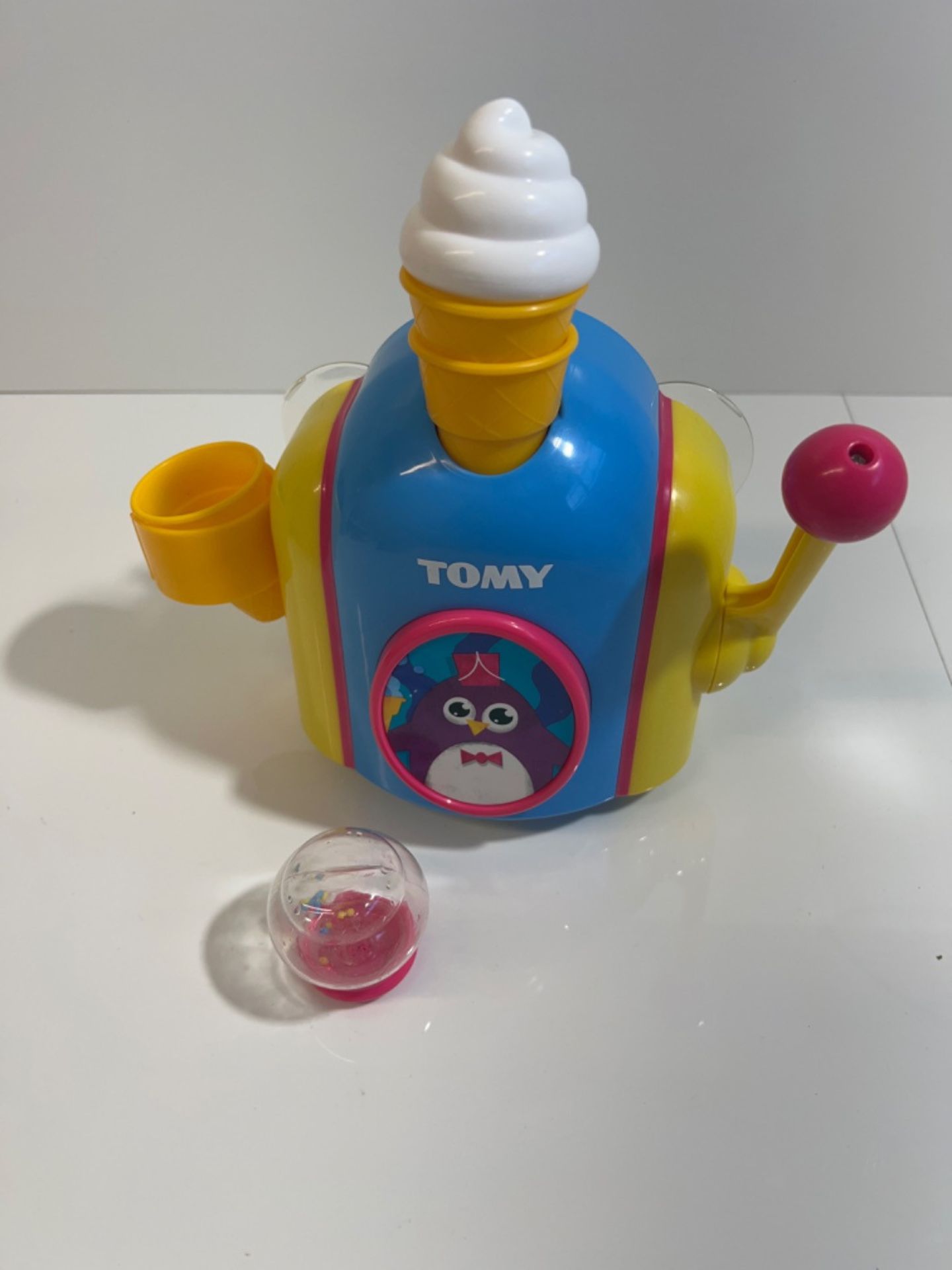 TOMY Toomies Foam Cone Factory Baby Bath Toy | Ice Cream Themed Bubble Making Toy | Kids Water Play - Image 3 of 3