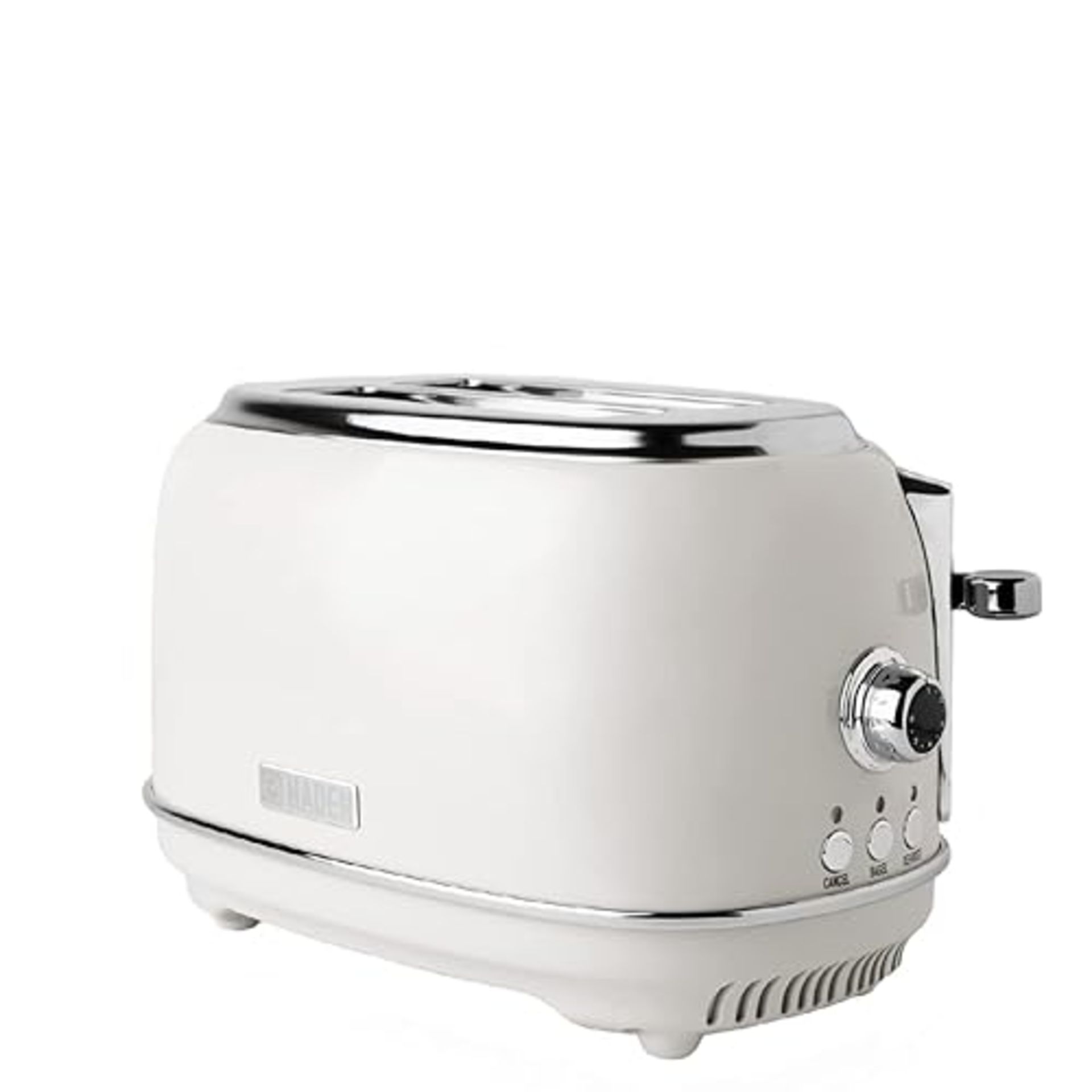 Haden Heritage White Toaster 2 Slice - Variable Browning Control - Electric Stainless Steel Toaster