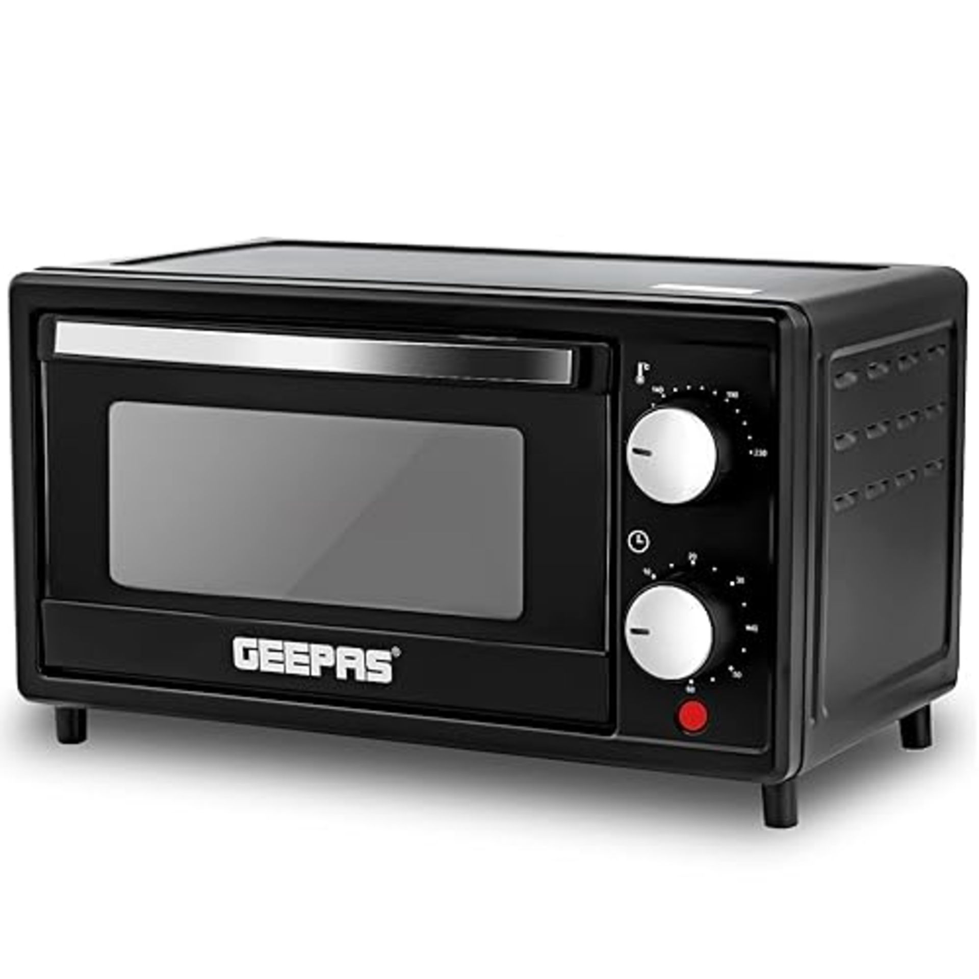 Geepas 9L Mini Oven ??650W Countertop Electric Cooker & 60 Mins Timer ??Baking Tray & Wire Rack