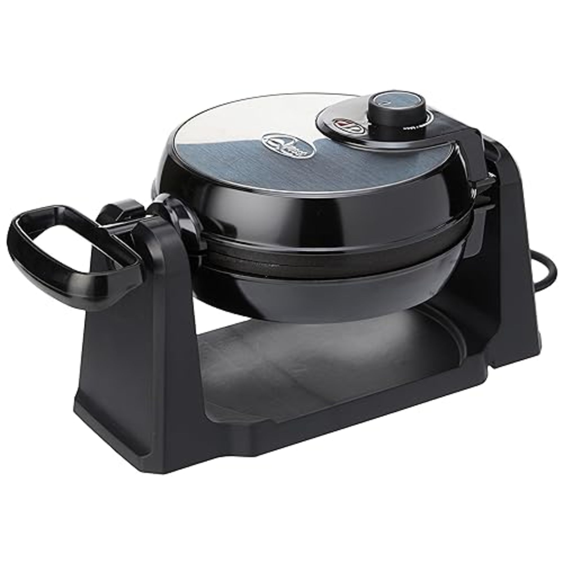 Quest 35969 Rotating Belgian Waffle Maker / Non Stick Plates / Temperature Control / Cooks up to 4 