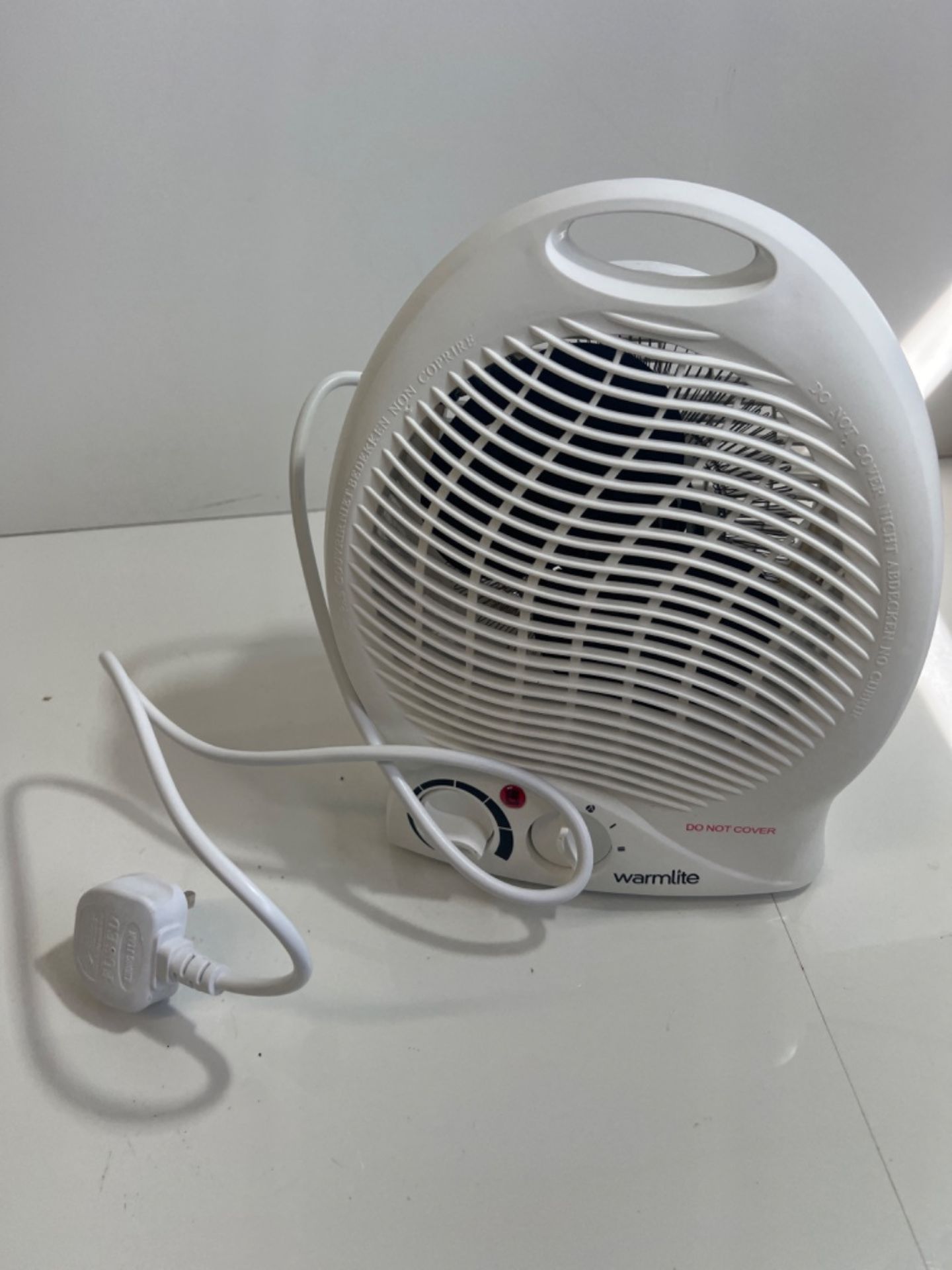 Warmlite WL44002 Thermo Fan Heater with 2 Heat Settings and Overheat Protection, 2000W, White - Image 3 of 3