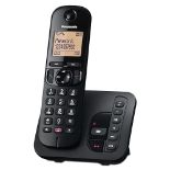 Panasonic KX-TGC260 Digital Cordless Phone: 18-min answering machine, dedicated call block button, 