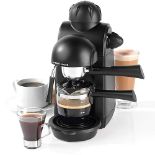 Salter EK3131 Espressimo Coffee Machine ??4-Shot Espresso Maker, Milk Frothing Wand, Includes 240