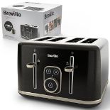 Breville Aura 4 Slice Toaster | Touch Control Panel | Extra High Lift | Variable Width Slots | Shim