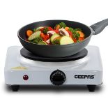 Geepas 1000W Single Hot Plate Precise Table Top Cooking ??Cast Iron Heating Plate - Portable Elec