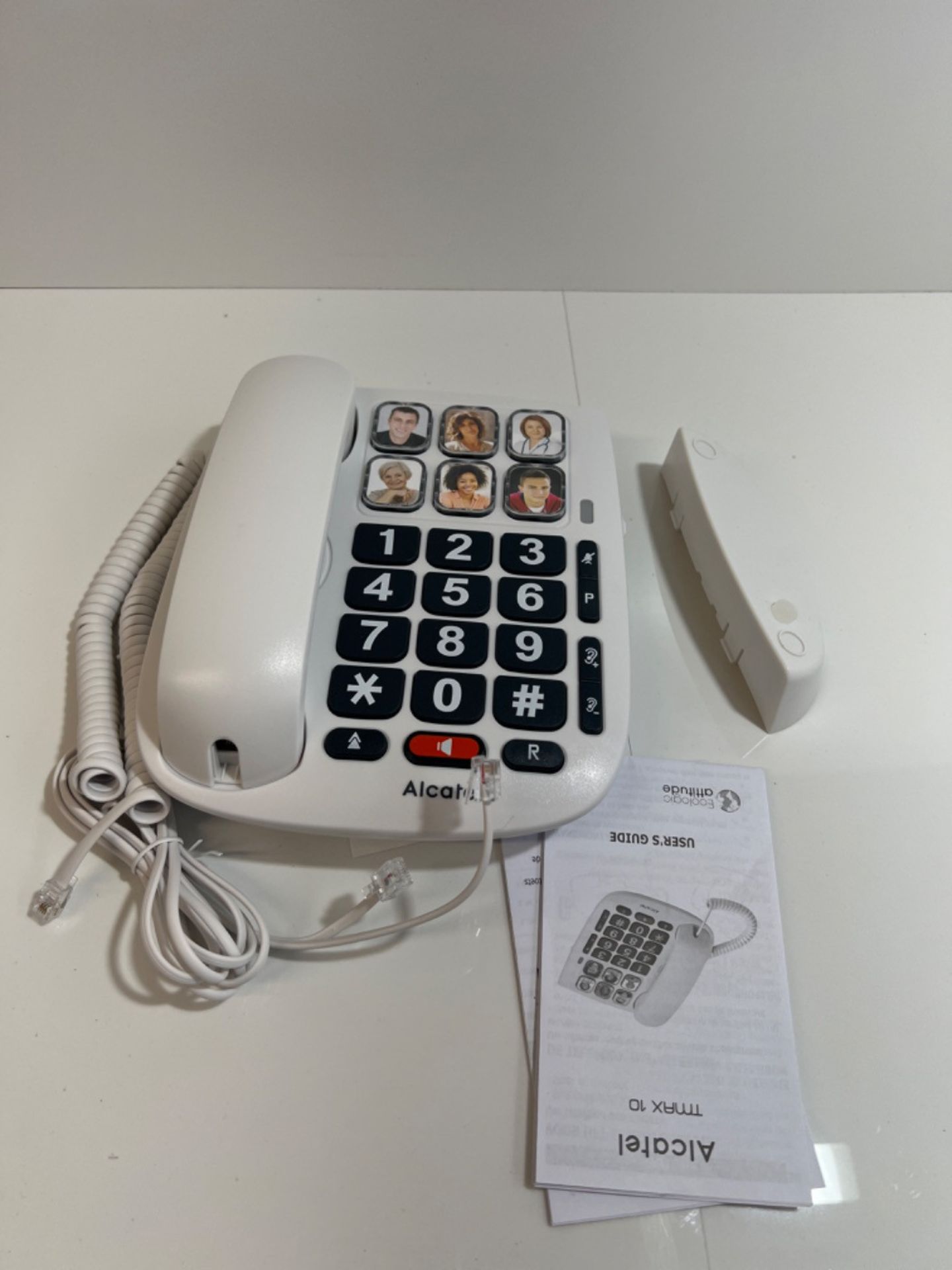 Alcatel Max 10 - Telefono cablato per anziani, colore: bianco - Image 2 of 3