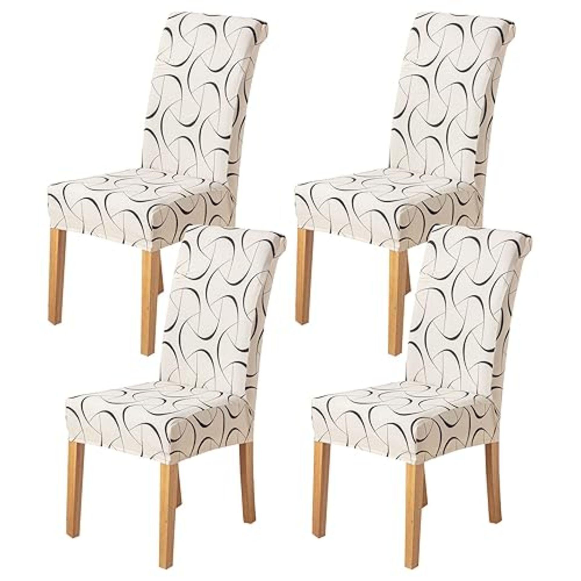 HZDHCLH Chair Covers Slipcovers 4/6 PCs Stretch Removable Washable Short Dining Chair Protector Cov