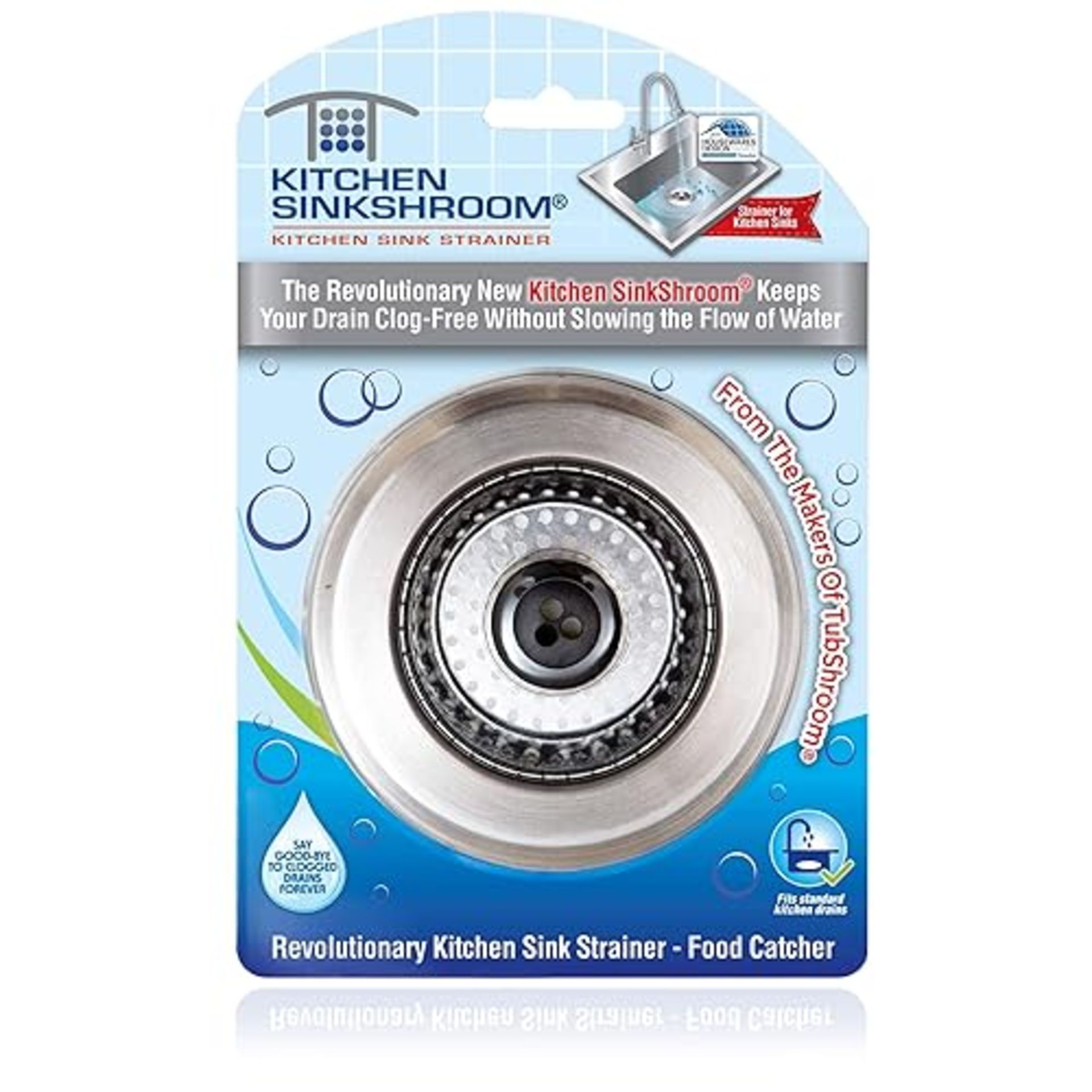 SinkShroom Clog-Free Stainless Steel Sink StrainerStandard