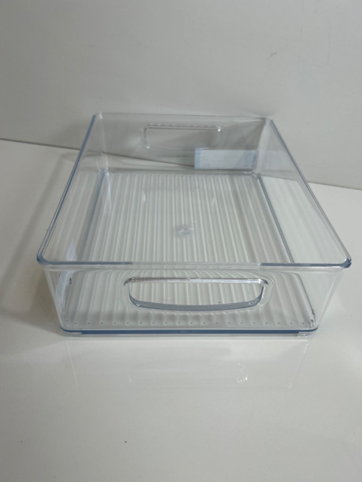 iDesign Fridge Organiser, Stackable Storage Container with Handles, Small BPA-free Clear Drawer Org - Image 3 of 3