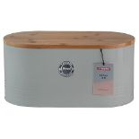 Typhoon Living Grey Bread Bin, 16 x 33.5 x 18 cm