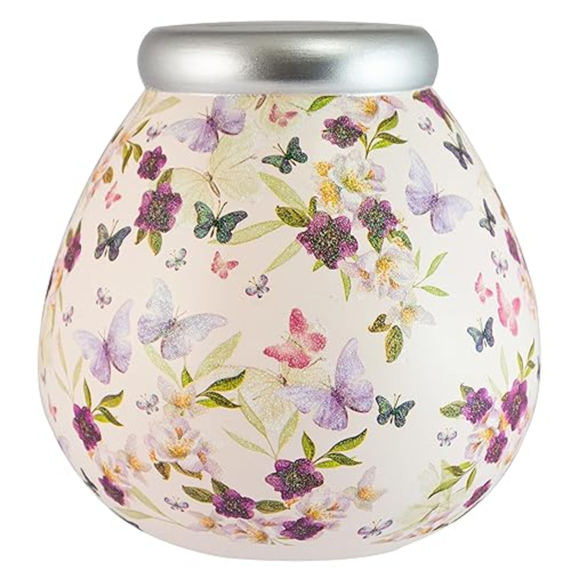 Pot Of Dreams Box | Butterfly Florals Money Pot | Break to Open Piggy Bank | Amusing Saving Jar or 