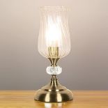 Anika 62480 Hurricane Table Lamp with Touch Activated Base / 3 Brightness Settings / Easy to Instal