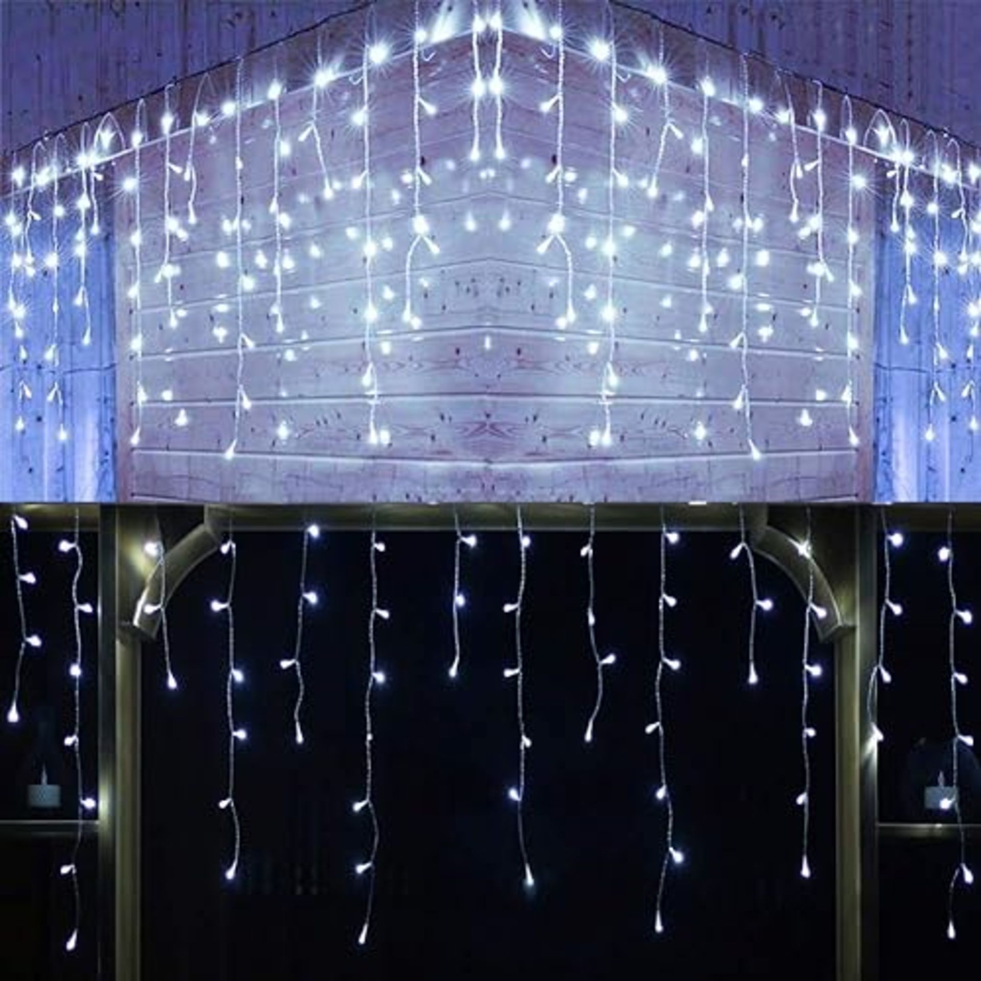 YASENN Icicle Lights,300 Led 9 Meters Icicle Style String Lights Christmas Lights Connectable 8 Lig