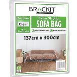Sofa Storage Bag ??Plastic Sofa Cover - Heavy Duty - For up to a 3-Seater Sofa ??300cm x 137cm 