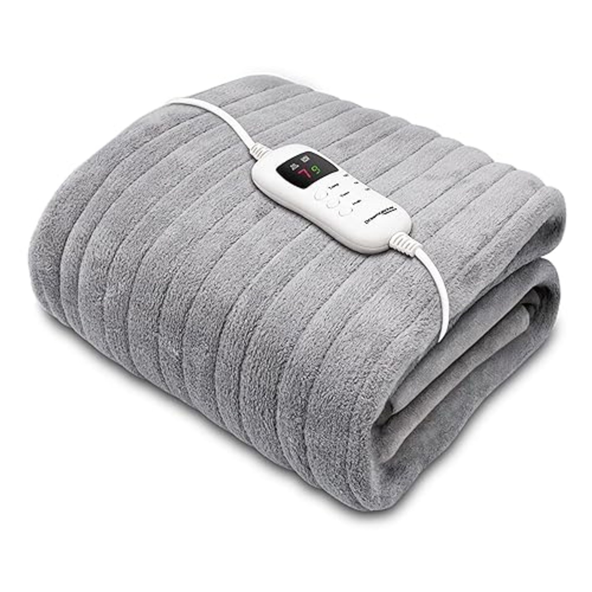 Dreamcatcher Electric Heated Throw Blanket 160 x 120cm, Machine Washable Soft Fleece Overblanket wi