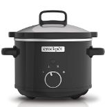 Crockpot Slow Cooker | Removable Easy-Clean Ceramic Bowl | 2.4 L (1-2 People | Energy Efficient | B