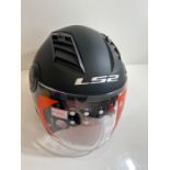 LS2 Motorcycle Helmet - Open Face OF562 - Airflow LS2 Matt Black - M