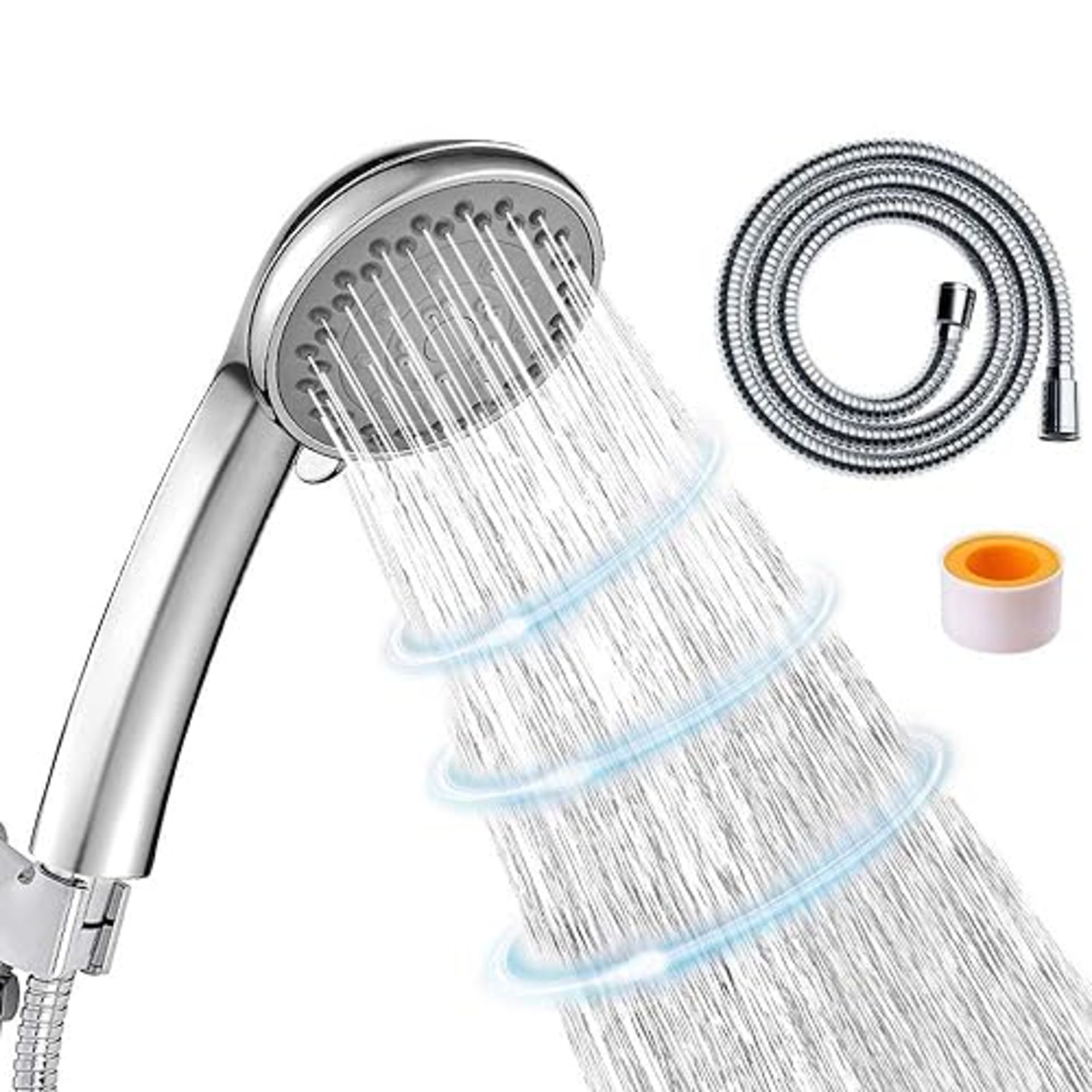 Shower Head,CUCM High Pressure 4 Spray Settings with Hose Adjustable Massage Spa Hand Held Showerhe