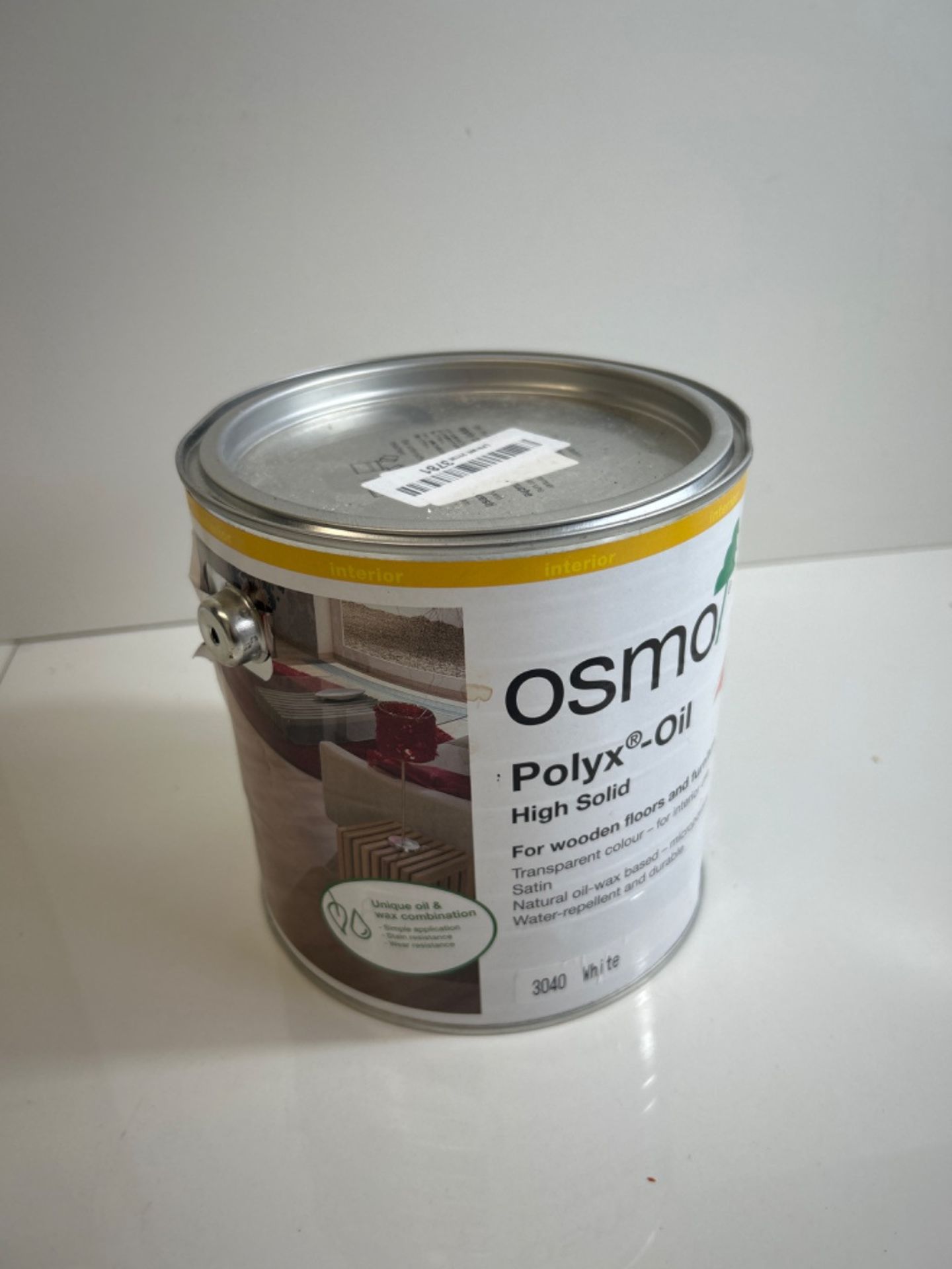 Osmo 3040 Polyx Hardwax-Oil White Foundation 2.5L