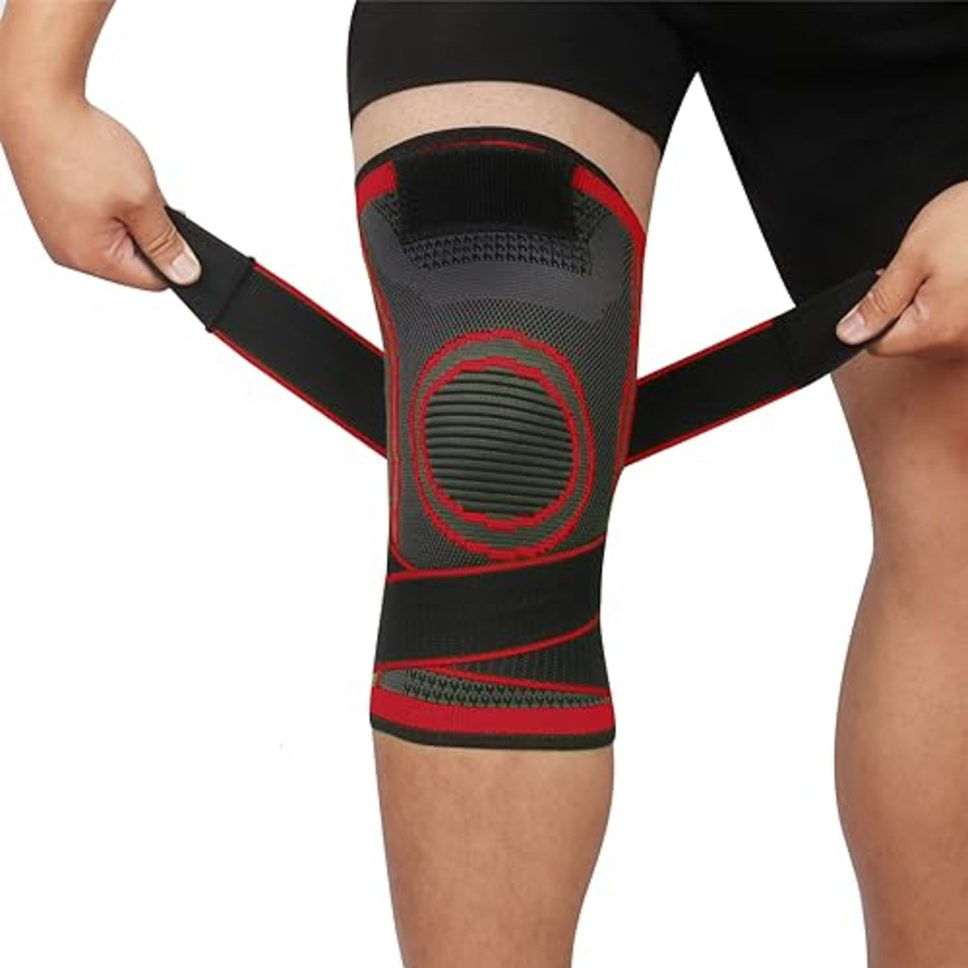 Knee Supports 2 Pack Knee Brace with Adjustable Strap Compression Knee Sleeves for Running Joint Pa