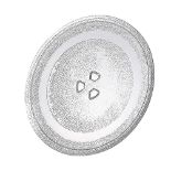 ABC Products Universal Microwave Oven Turntable Glass Plate with 3 Fixers, 245 mm / 24.5 cm / 9.65 