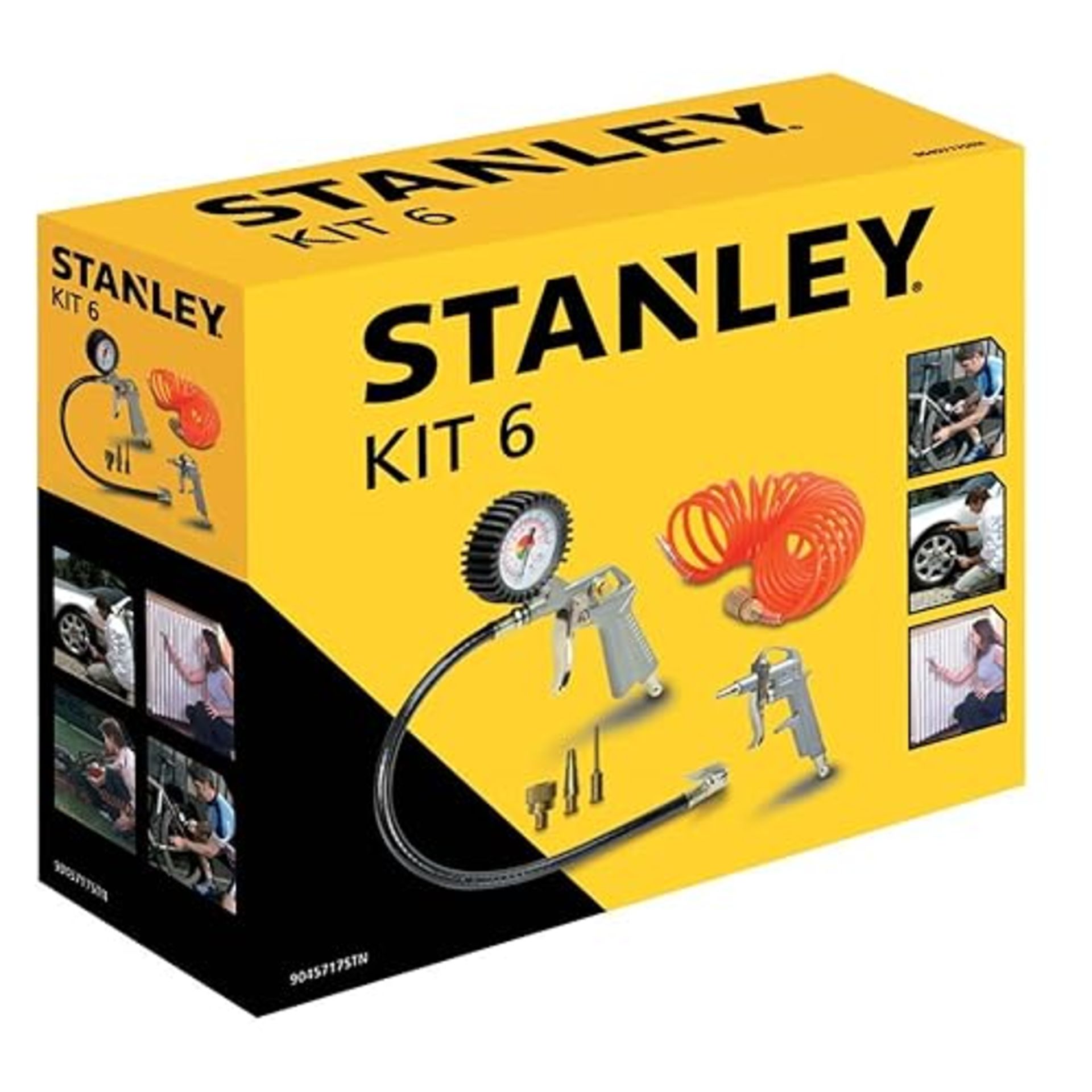Stanley Tools for Air Compressor, Air Tool Kit (Pack of 6) 9045717STN