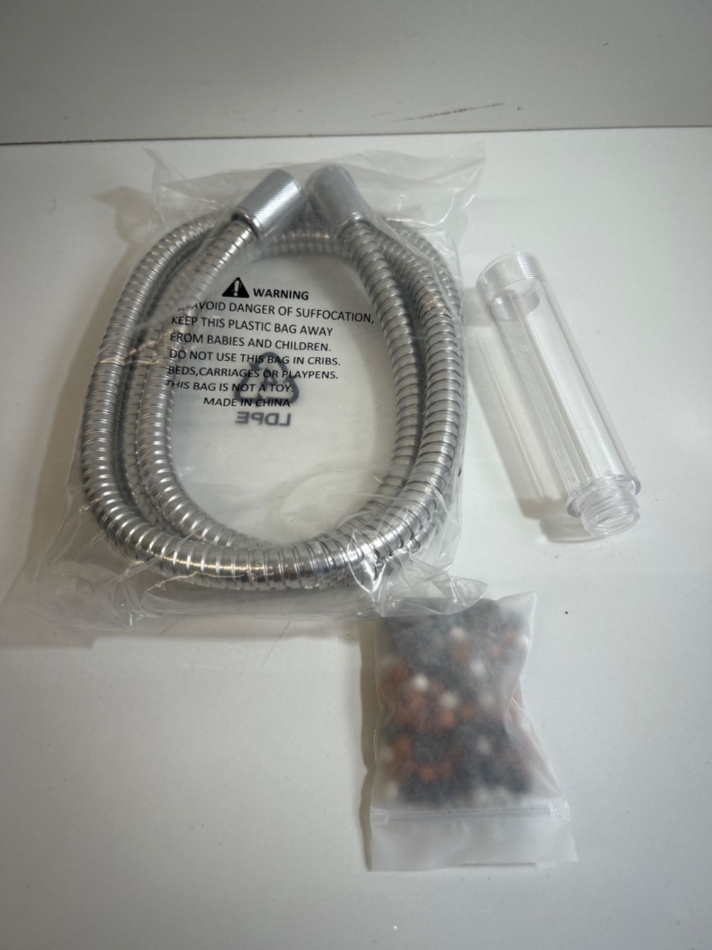 Shower Head and Hose 1.6M with Filter - YEAUPE PRO Square High Pressure Shower Heads and Hose with 