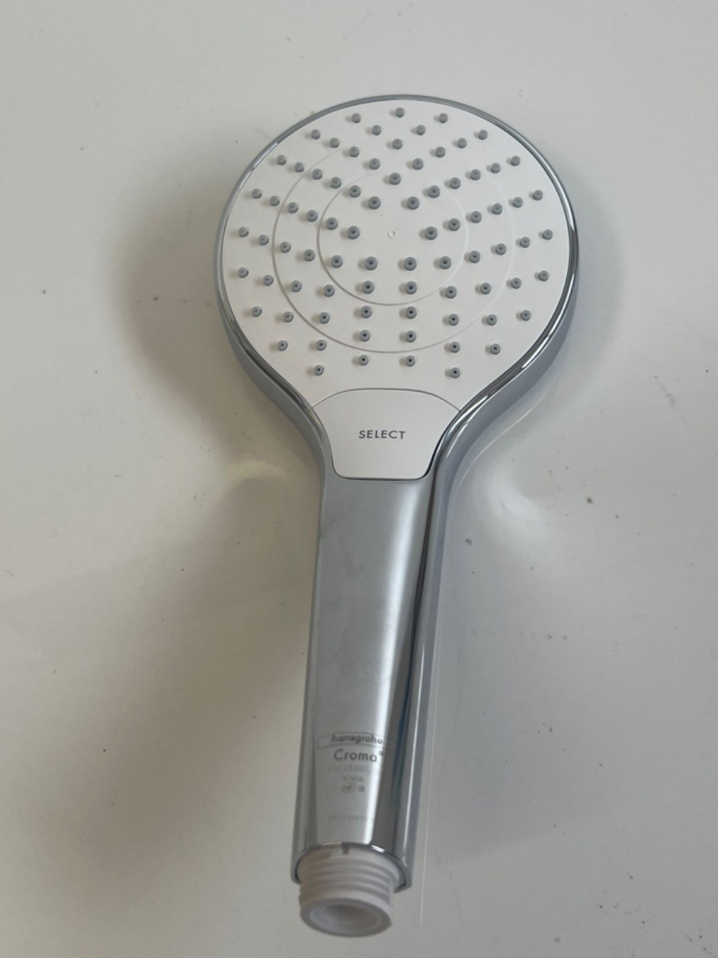 hansgrohe Croma Select S 110 Vario hand shower, 3 spray modes, white/chrome - Image 3 of 3