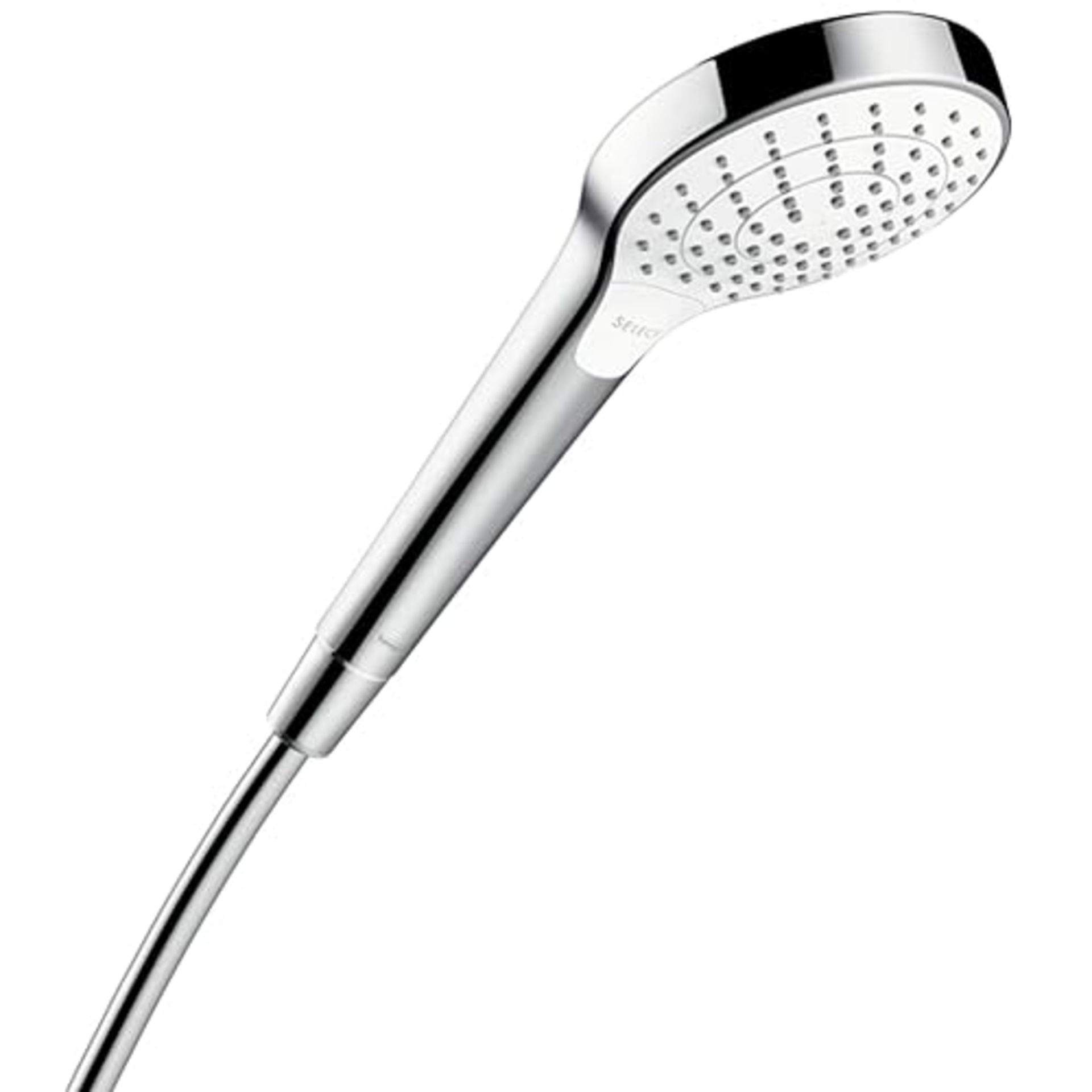 hansgrohe Croma Select S 110 Vario hand shower, 3 spray modes, white/chrome