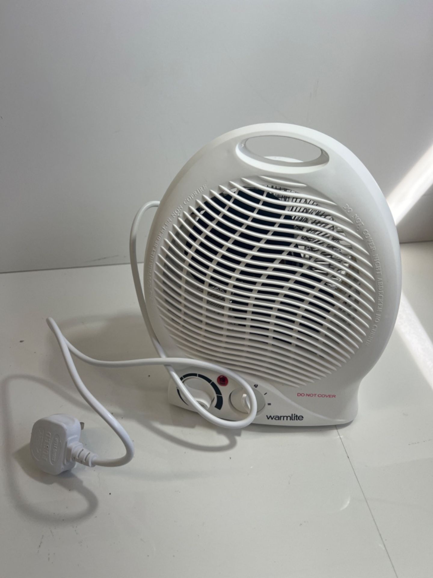 Warmlite WL44002 Thermo Fan Heater with 2 Heat Settings and Overheat Protection, 2000W, White - Image 2 of 3