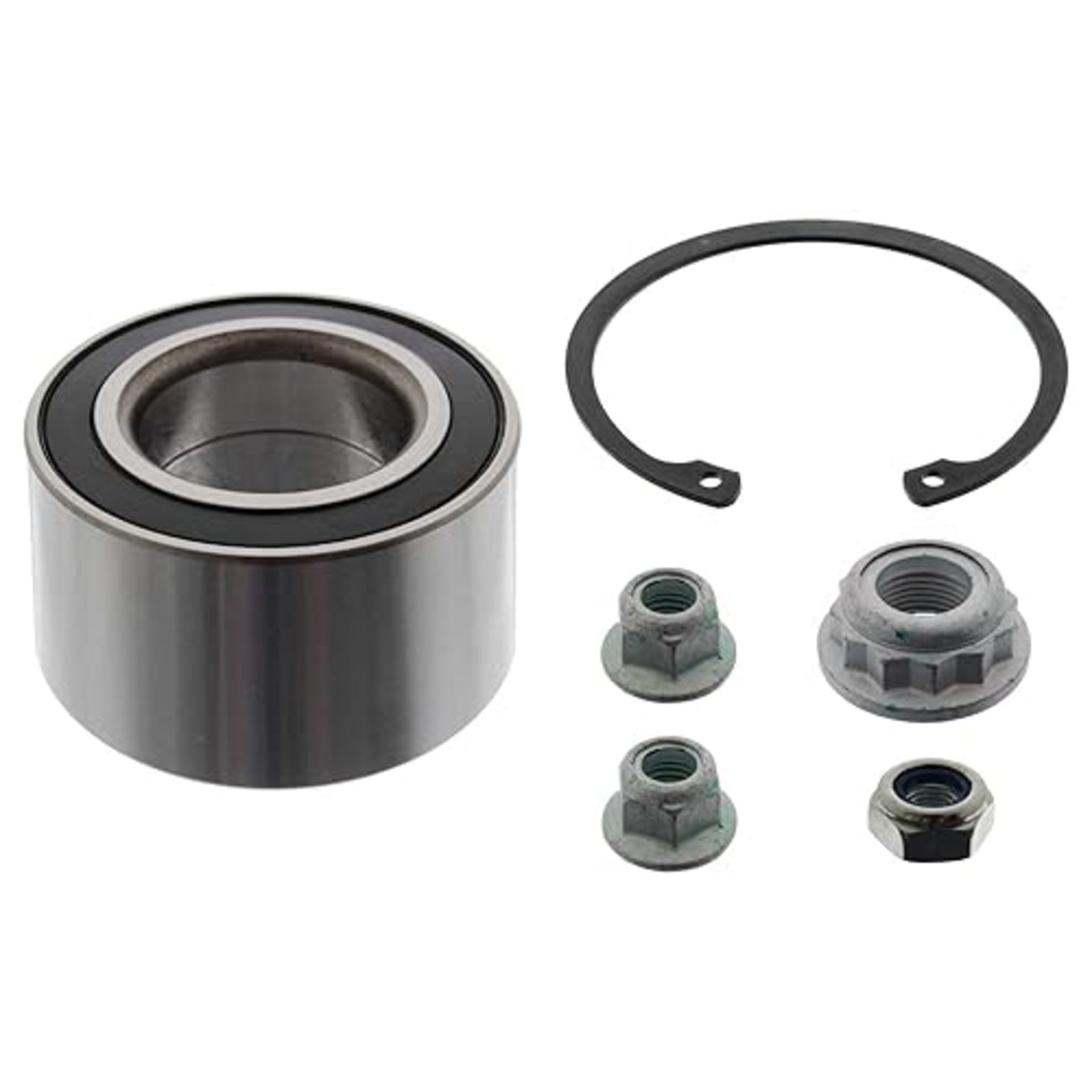 febi bilstein 14250 Wheel Bearing Kit with axle nut, nuts and circlip, pack of one