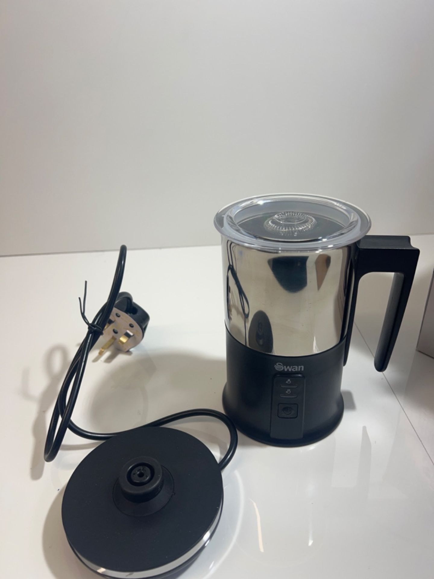 Swan, Automatic Milk Frother and Warmer, 2 Layer Non-Stick Coating, 500W, 500 W, Black - Image 2 of 3