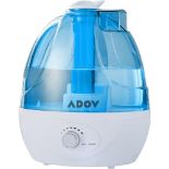 ADOV Humidifier, 2.5L Cool Mist Humidifier for Bedroom Home Baby Room with 360° Nozzle, Waterless 