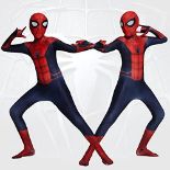 Spider Costume for Kids, Child Superhero Costume Bodysuit Homecoming full Suit Lycra 3D Spider Boy 