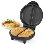 Salter EK2716 Dual Omelette Maker – Double Egg Cooker with Non-Stick Plates, Deep Fill Electric M