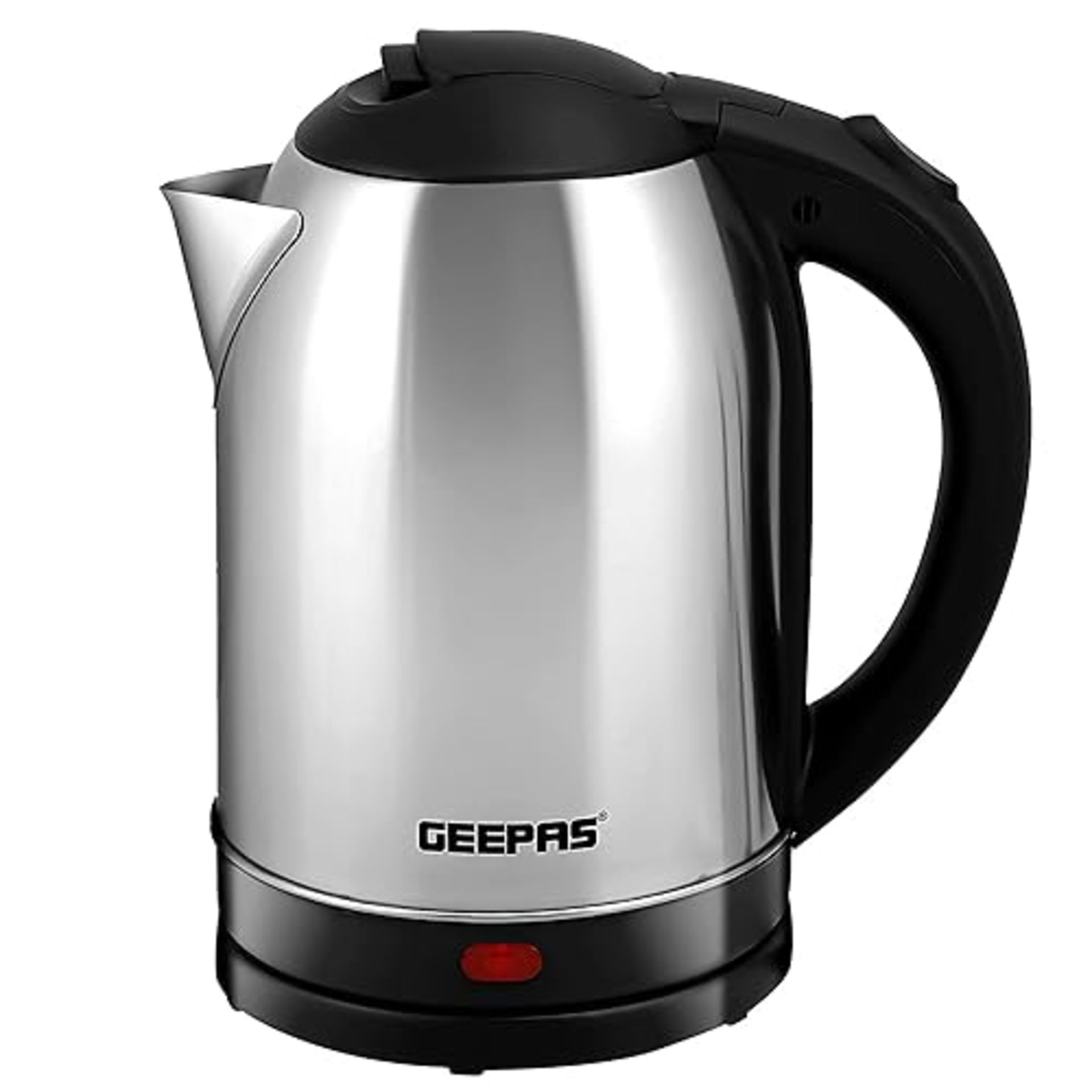 Geepas Electric Kettle, 1500W | Stainless Steel Cordless Kettle | Boil Dry Protection & Auto Shut O