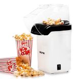 Geepas 1200W Electric Popcorn Maker | Makes Hot, Fresh, Healthy & Fat-Free Theater Style Popcorn An