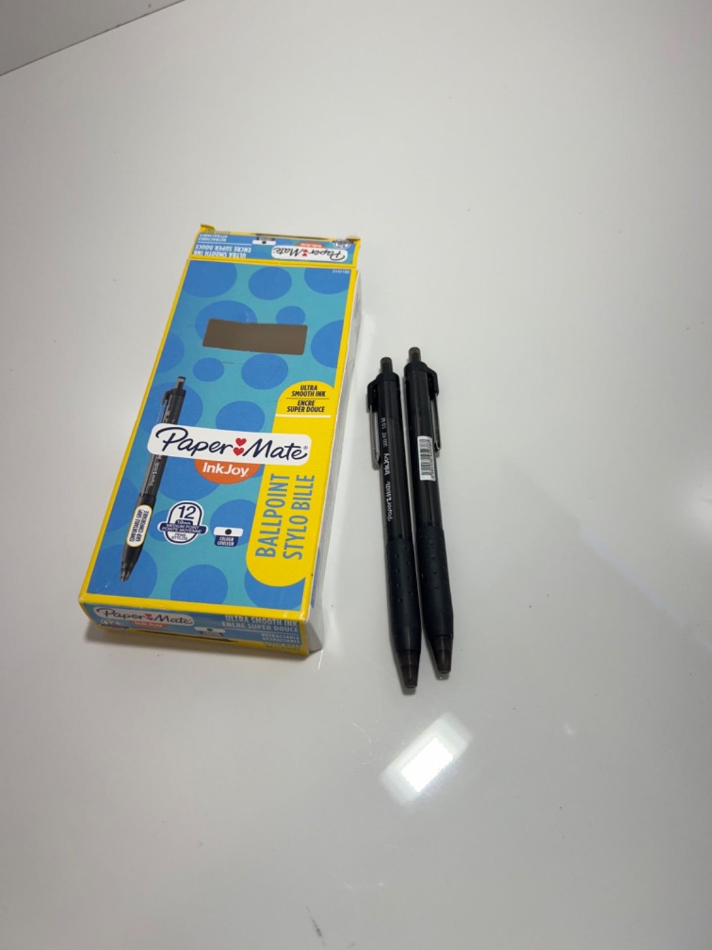 Paper Mate InkJoy 300RT Retractable Ballpoint Pens | Medium Point (1.0 mm) | Black | 12 Count - Image 2 of 2