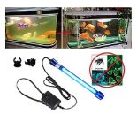 Aquarium UV light Sterilizer Water Clarifier UV Light Clean Green Algae Pet Dog House Bacteria-Kill