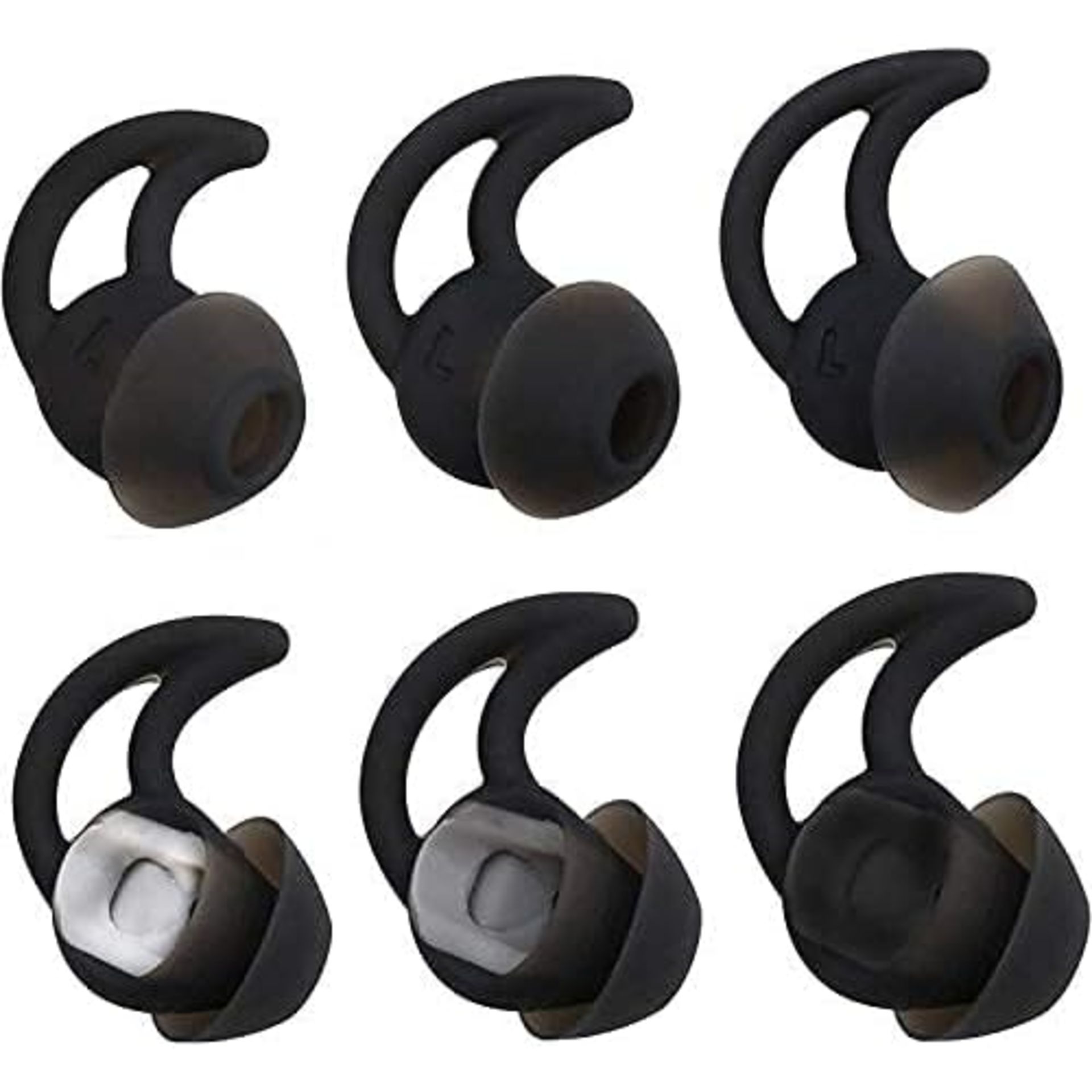 QC30 Replacement Noise Cancelling Double Flange Silicone Earbuds Compatible for Bose QuietControl 3