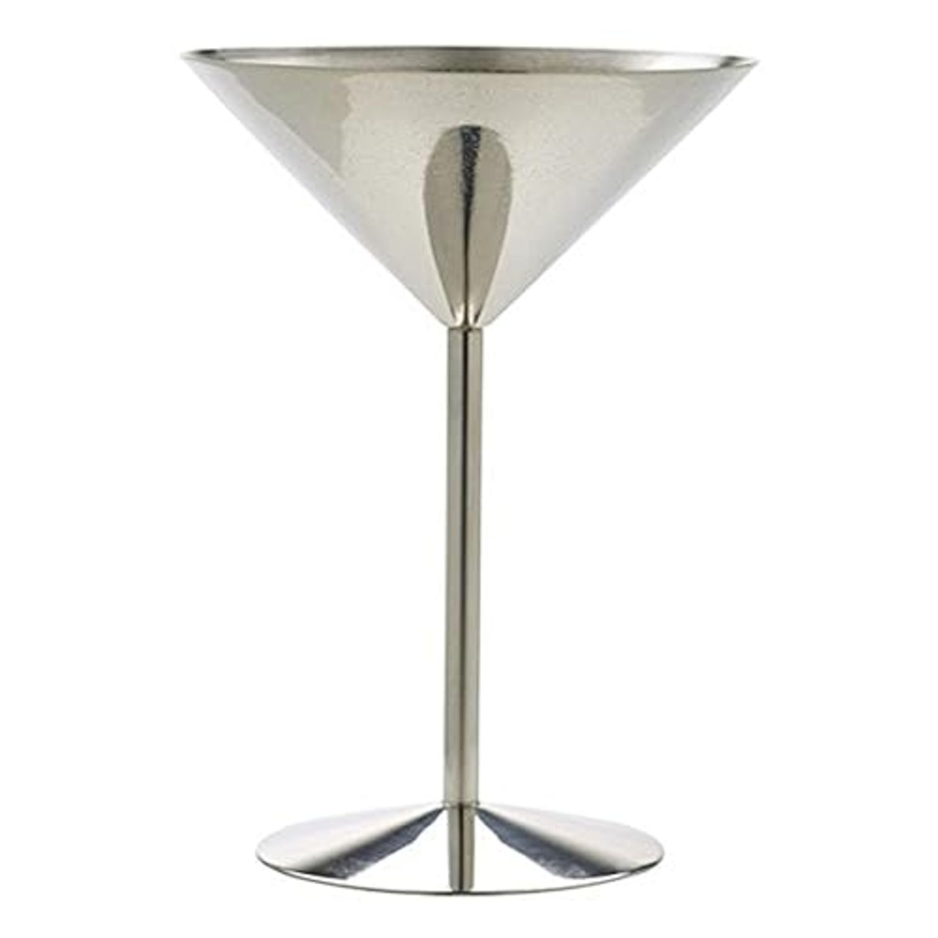 Genware NEV-MRS240 Stainless Steel Martini Glass, 24 cl/8.5 oz.
