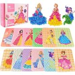 GZBAOTA Girls Toys for 3-12 Year Old, DIY Poke Art and Craft Kits for Kids, Painting Poking Fabric 