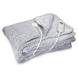 Navaris Electric Blanket - 180x130cm - Heated Over Blanket with 3 Heat Settings and Auto Shut Off T
